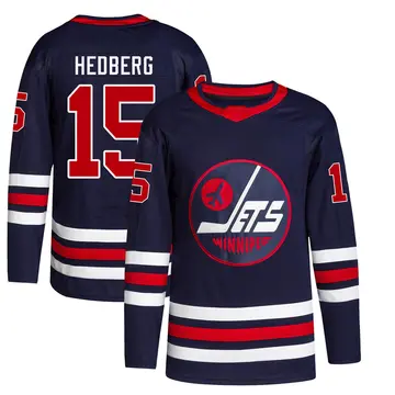Men's Anders Hedberg Winnipeg Jets ＃15 Authentic Navy 2021/22 Alternate Primegreen Pro Jersey