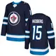 Men's Anders Hedberg Winnipeg Jets ＃15 Authentic Navy Home Jersey