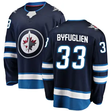 Men's Dustin Byfuglien Winnipeg Jets ＃33 Breakaway Blue Home Jersey