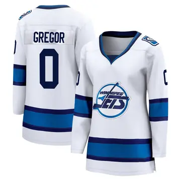 Women's Noah Gregor Winnipeg Jets ＃0 Breakaway White Special Edition 2.0 Jersey